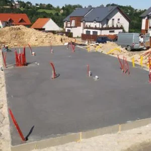 Insulated foundation slab.